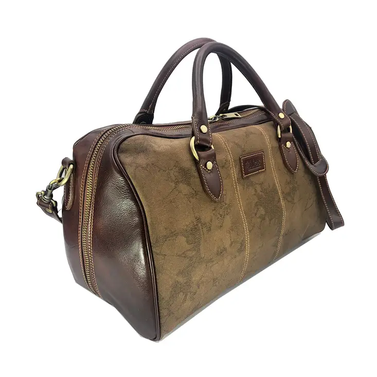 Back to School Leather Travel Bag, Made in Italy